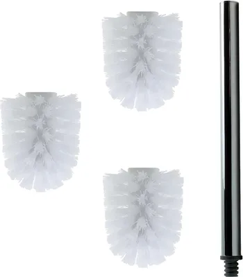 Produktbild von Daloual 3 x Bürstenkopf Weiß Griff 26 cm