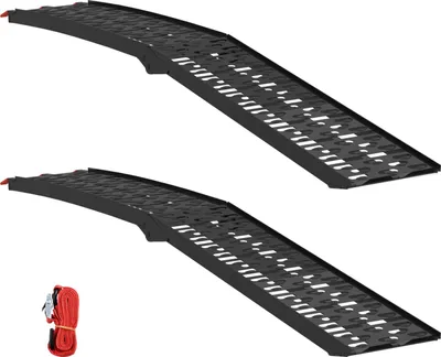 Produktbild von vidaXL Zusammenklappbare Motorradrampe 340 kg pro Rampe 2 stk. Schwarz