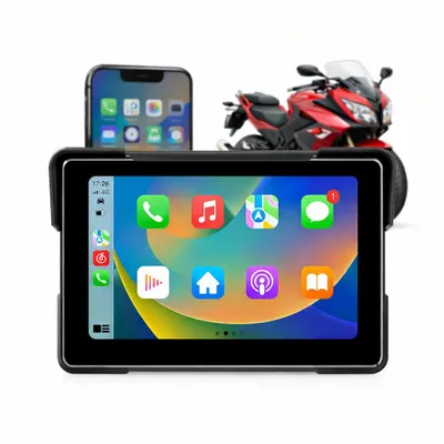 Zdjęcie produktu dla FARROT M770 ekran motocyklowy 7" CarPlay Android Auto Bluetooth WiFi GPS, IPX8