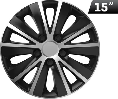 Immagine prodotto di Rapide argento / nero 15" coprimozzo, 1 pz