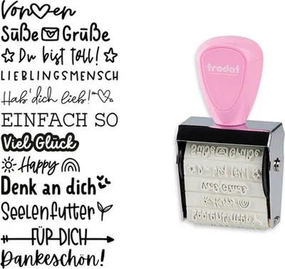 Produktbild von trodat Kreativstempel-Set Creative Mini "Nette Botschaften"