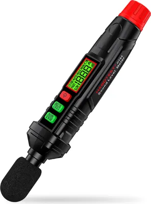 Obrázek produktu pro HABOTEST HT64 Měřič hladiny zvuku Přenosný decibelmetr Detektor hluku s vážením A 30-130 dB Mini decibelmetr Vysoce přesný měřič hladiny zvuku Digitální displej s podsvícením