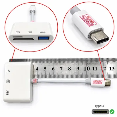 Produktbild von 3-in-1 USB-C Kartenleser SD & Micro SD, Highspeed Datenübertragung bis zu 5Gbps