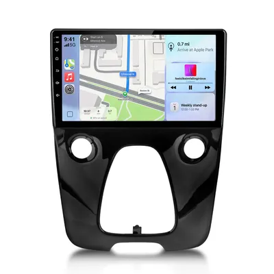 Produktbild von Hexinex 10 Zoll 4+64GB Android 15 Autoradio Carplay Für Citroen C1 Peugeot 108 Toyota Aygo II GPS Navi WIFI BT CarPlay SWC FM RDS DSP 2DIN DAB+