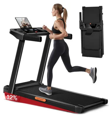 Obrázek produktu pro Běžecký pás - Fitness vybavení - Skládací běžecký pás - Motor o výkonu 3,0 HP