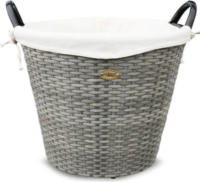 Produktbild von HABAU Feuerholzkorb, 54 cm, grau, aus Polyethylen
