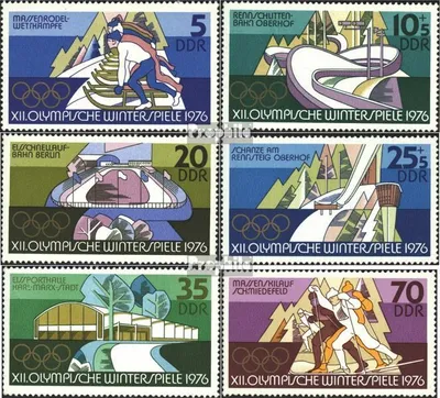 Produktbild von Briefmarken DDR 1975 Mi 2099-2104 (kompl.Ausg.) FDC Olympische Winterspiele