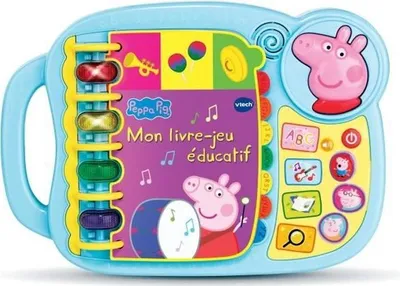 Produktbild von VTECH Peppa Pig Lernbuch , interaktives Spielbuch, 14 Seiten Geschichten & Spiele, Sounds, 18+ Monate