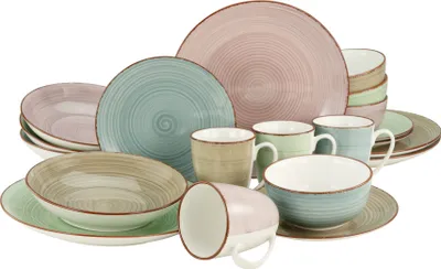 Zdjęcie produktu dla CreaTable, 22583, Samba Coloured, 20-częściowy zestaw kombinowany, porcelana