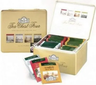 Obrázok produktu pre Ahmad Tea - Čajová truhlica - Darčeková plechovka 40Btl