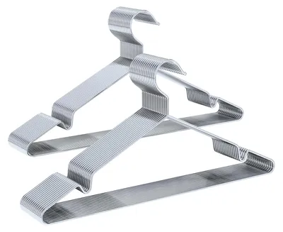 Productafbeelding van Kledinghangers - Ruimtebesparend - 30 Stuks - 42 x 21 cm - Zilver