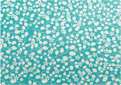 Produktbild von Blumenblattmuster – Bodenschutzmatte – Rutschfest – Schutzmatte für Büro – Vinylmatte – Stuhlunterlage –100 x 70 cm
