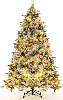 Immagine prodotto di Albero di Natale artificiale da 180 cm con neve e 250 luci LED