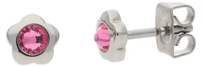 Produktbild von Boccia 05094-02 Titan-Ohrringe für Kinder Blume Pink