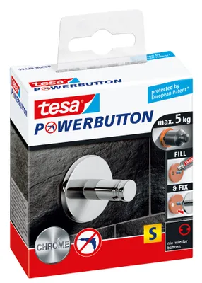 Produktbild von tesa Powerbutton Haken Universal Smal