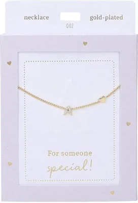 Produktbild von Depesche Kette Heart of Gold goldfarben Buchstabe A Damen