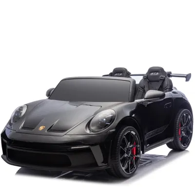 Image de Voiture électrique pour enfants Porsche 911 GT3 RS (style AMG XXL), 2 places, 24V, 4x4, noir métallisé