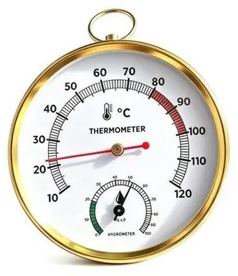 Productafbeelding van 2-in-1 Saunathermometer en Hygrometer voor Wandmontage