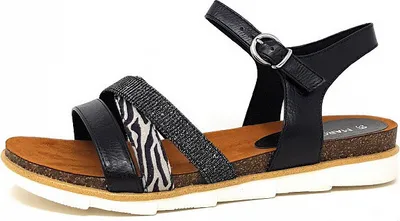 Produktbild von Marco Tozzi  Damenschuhe Sandalen Flach Sandale Schwarz, Schuhgröße:41 EU