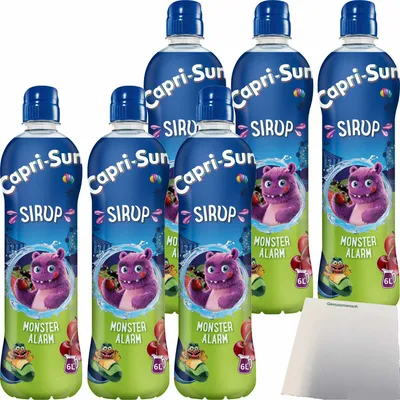 Produktbild von Capri Sun Sirup Monsteralarm 6er Pack (6x600ml Flasche) + usy Block