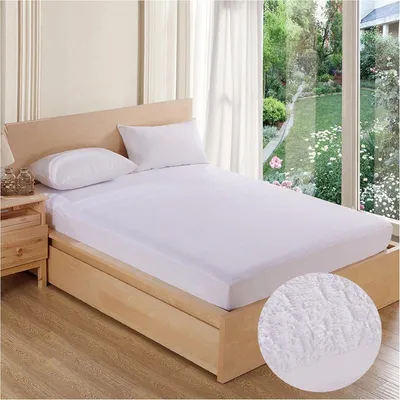 Zdjęcie produktu dla Ochraniacz na materac 180x200x30 cm, wodoodporny, bawełna, na moczenie