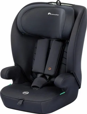 Produktbild von Bebeconfort Eros i-Safe, Mitwachsender Kindersitz 15 M.–12 J., 76–150cm, Kindersitzerhöhung, Seitenaufprallschutz,11 Kopfstützenpositionen, Mineral Black