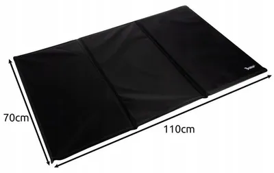 Produktbild von Purlov 25536 Kühlmatte für Hunde oder Katzen, 110 x 70 cm, schwarz