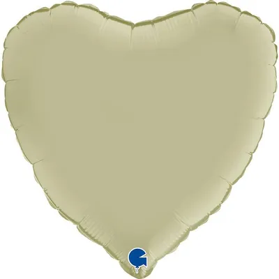 Obrázek produktu pro Fóliový balón - saténový olivový srdce 46 cm, Grabo
