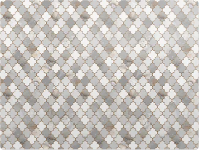 Produktbild von Arabeskenmosaik – Bodenschutzmatte – Rutschfest – Schutzmatte für Büro – Vinylmatte – Stuhlunterlage  – 120 x 90 cm
