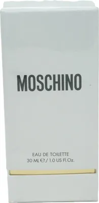 A white box with the brand name and product details printed on it.