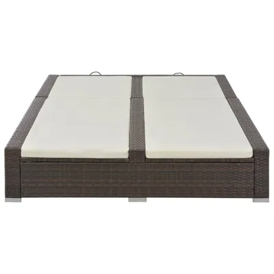 Immagine prodotto di Lettino Prendisole Doppio in Polyrattan Marrone