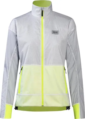 Produktbild von GORE WEAR Drive Jacke Damen 0108 white/neon yellow 40