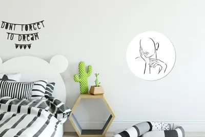 Produktbild von MuchoWow® - Schlafzimmer - Bilder - Der Kreis - Kunst für die Wohnung - Plastik - Kunstdruck - Wandbild