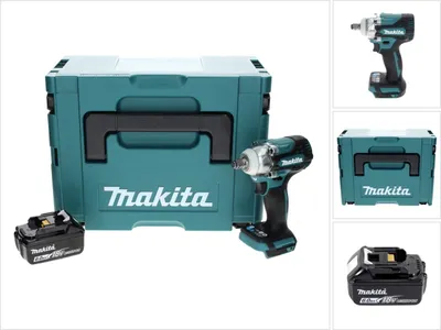 Produktbild von Makita DTW 300 G1J Akku Schlagschrauber 18 V 330 Nm 1/2" Brushless + 1x Akku 6,0 Ah + Makpac - ohne Ladegerät