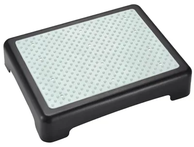 Immagine prodotto di Omgoods - Scala portatile antiscivolo per metà scalino, portata 200 kg, colore nero