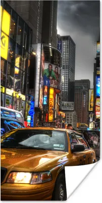 Produktbild von MuchoWow® Poster Amerika - New York - Sturm 80x160 cm - Kinderzimmer