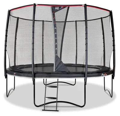 Image de EXIT PeakPro Trampoline ø305cm – Sur pieds – Rond – Trampoline de Jardin – pour Enfants – Noir