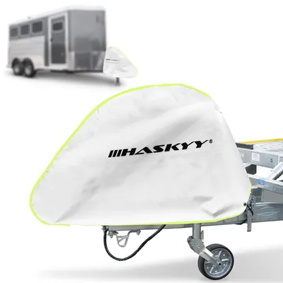 Produktbild von HASKYY Deichselabdeckung XXL Deichselhaube für PKW-Anhänger Wohnwagen Caravan Weiß