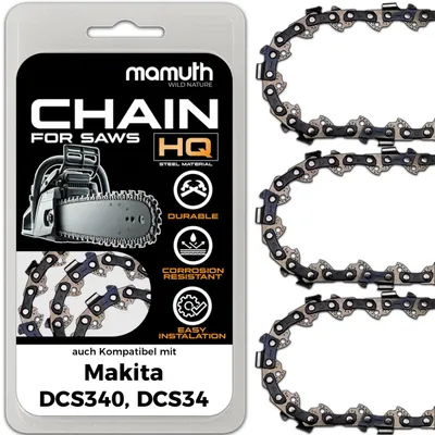 Produktbild von Sägekette Kettensäge 30cm 1,1mm 3/8" 44TG für Makita DCS340, DCS34