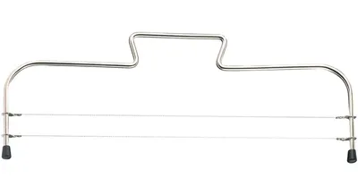 Produktbild von 1 Stück Tortenbodenschneider Edelstahl, höhenverstellbar, Tortenschneider für Kuchen- oder Biskuitböden Die perfekten Torten für jeden Anlass und Feier, 32cm, Silber