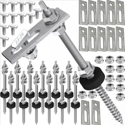 Produktbild von 3 Module Montageset Stockschraube 30cm Hammerkopf 22,8