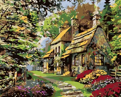 Produktbild von Diamondi - Diamond painting - MÄRCHENHÜTTE, 40X50 cm, ohne Keilrahmen