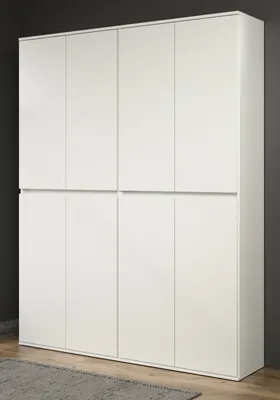 Produktbild von Garderobenschrank "Nevada" in weiß Schuhschrank 148x191 cm, variable Inneneinteilung