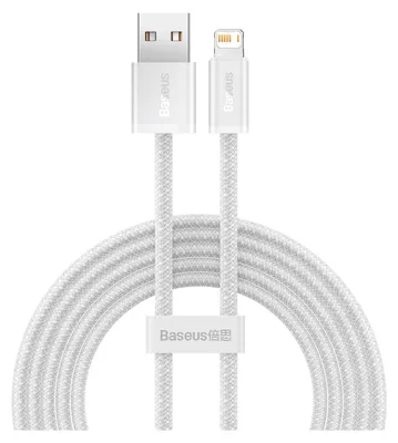 Zdjęcie produktu dla Baseus CALD000502, 2 m, Lightning, USB A, Męska, Męska, Biały