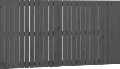 Produktbild von vidaXL Wand-Kopfteil Grau 166x3x90 cm Massivholz Kiefer