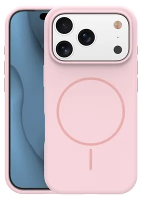 Zdjęcie produktu dla Nakładka Silicone Thin Mag Do Iphone 17 Pro Max 6,9" Jasnoróżowa