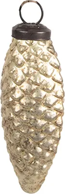 Obrázek produktu pro Clayre & Eef Vánoční cetka 5x4x10 cm zlaté sklo