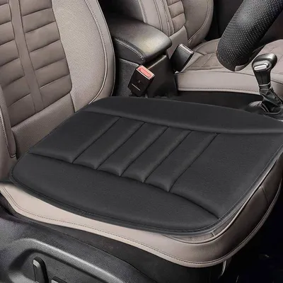 Obrázek produktu pro Ochranný potah z paměťové pěny, pohodlná protiskluzová podložka pod sedadlo, potah na autosedačku, do auta, kanceláře, domácnosti - černý