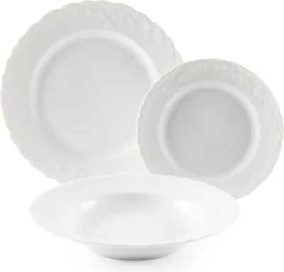 Obrázek produktu pro Sada nádobí Excelsa, 18dílná, porcelán Elisa Rococo', bílá