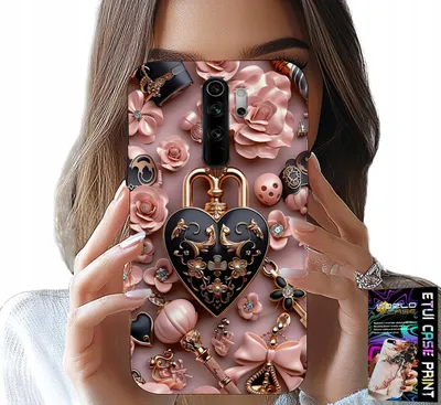 Produktbild von Fall Für Xiaomi Note 8 Pro - Feminine Designs Vorhängeschloss Herz Fall + Glas